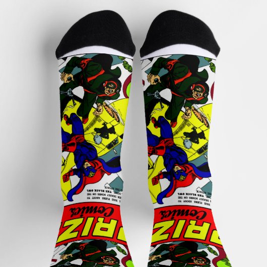 1940年賞品漫画靴下 ソックス (上部)