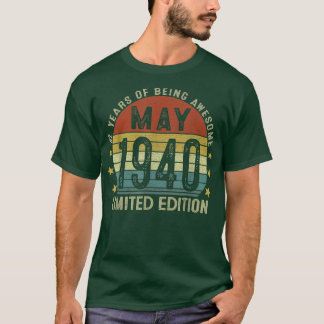 1940年5月ヴィンテージ82位誕生日82歳の贈り物F Tシャツ