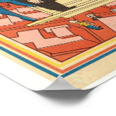 1940年 ビンテージ イラスト サンフランシスコ 地図 ポスター (角)