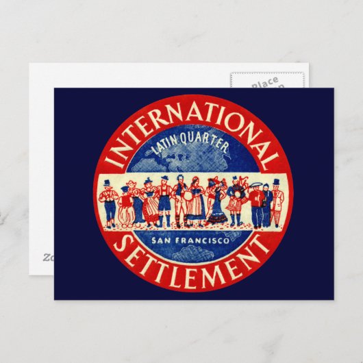 1940決済国際的サンフランシスコ ポストカード (正面/裏面)