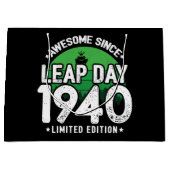 1940素晴らし年閏年日以後2月29誕生日 ラージペーパーバッグ (正面)