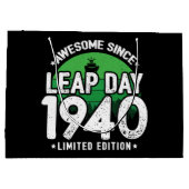 1940素晴らし年閏年日以後2月29誕生日 ラージペーパーバッグ (裏面)