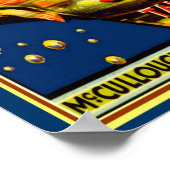 1940 "深い水"フルーツクレートAd -12x16 ポスター (角)