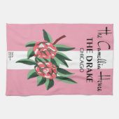 1940-1977シカゴ、ドレイクホテルCamellia House キッチンタオル (横)