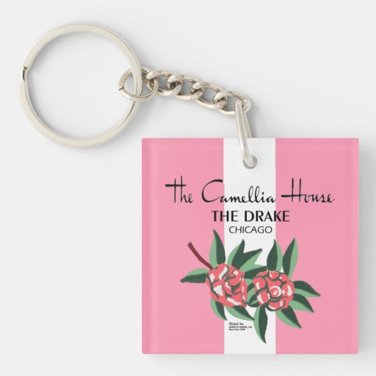 1940-1977シカゴ、ドレイクホテルCamellia House キーホルダー (正面)