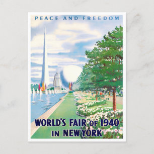 1940 New York World Fair Vintage旅行はがき ポストカード