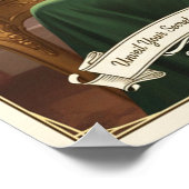 1940 Vintage Sérénade Secrète Perfume Advertising ポスター (角)