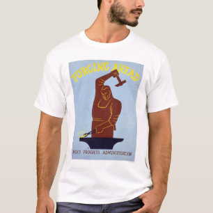 1940 WPAを造っている鍛治屋 Tシャツ