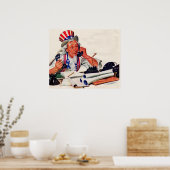 1940sアンクルサム電話 ポスター (キッチン)