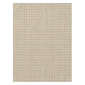 1940sキッチンパターン（黄色のティーポット付き52インチx 70インチ） テーブルクロス (正面)