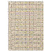 1940sキッチンパターン（黄色のティーポット60インチx104インチ） テーブルクロス (正面)