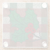 1940sクリスマスジンガム ガラスコースター (裏面)