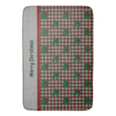 1940sクリスマスジンガム バスマット (正面縦)