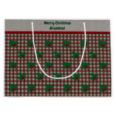 1940sクリスマスジンガム – パーソナライズされた ラージペーパーバッグ (正面)