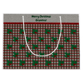 1940sクリスマスジンガム – パーソナライズされた ラージペーパーバッグ