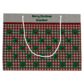 1940sクリスマスジンガム – パーソナライズされた ラージペーパーバッグ (裏面)