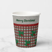 1940sクリスマスジンガム – パーソナライズされた 紙コップ (裏面)