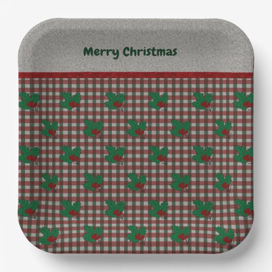 1940sクリスマスジンガム ペーパープレート (正面)
