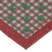 1940sクリスマスGingham 52インチx 70インチTableloth テーブルクロス (アングル)