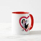 1940sハローバレンタインのピンアップガール マグカップ (正面右)