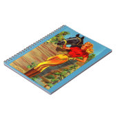 1940sピンアップギャルと馬 ノートブック (左側)