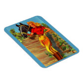 1940sピンアップギャルと馬 マグネット (右側)