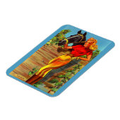 1940sピンアップギャルと馬 マグネット (左側)