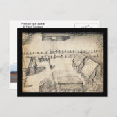 1940sファームスケッチ葉書 ポストカード (正面/裏面)