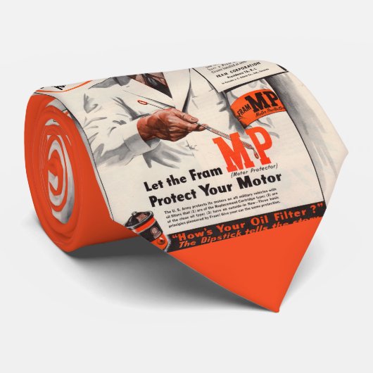 1940s保車の走が勝利プリント ネクタイ (ロール)