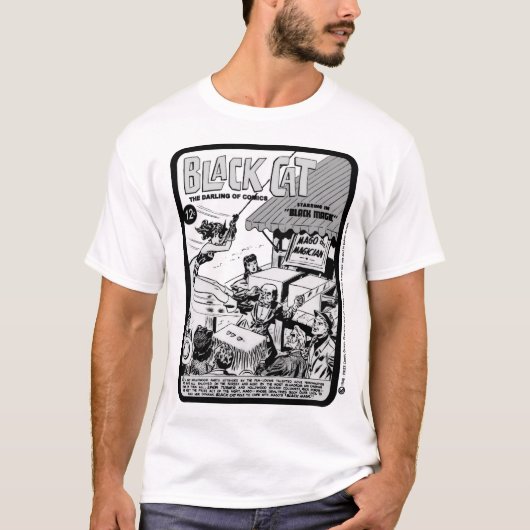 1940's Black Cat Comic T-Shirt Tシャツ (正面)