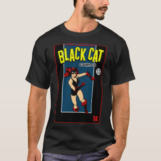 1940's Black Cat Comics "Hero" T-Shirt Tシャツ