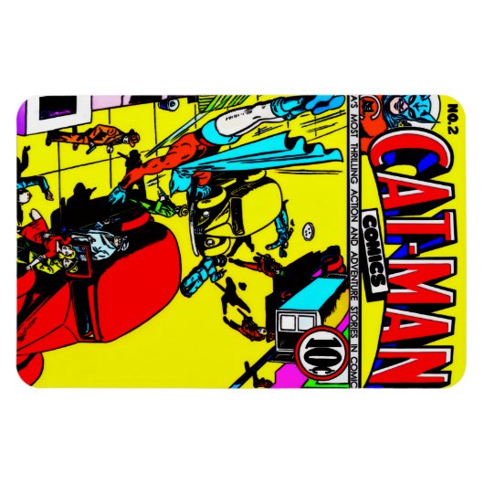 1940's CAT-MAN Comics Magnet マグネット (横)