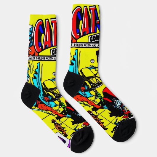 1940's CAT-MAN Comics Socks ソックス (右)