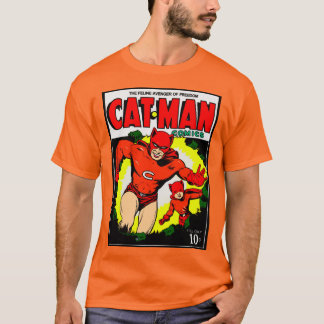 1940's CAT-MAN Comics T-Shirt  Tシャツ