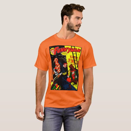 1940's 'FUNNYMAN' Comic T-Shirt Tシャツ (正面フル)