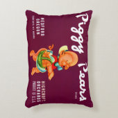 1940s Piggy Pears fruit crate label print アクセントクッション (正面(垂直))