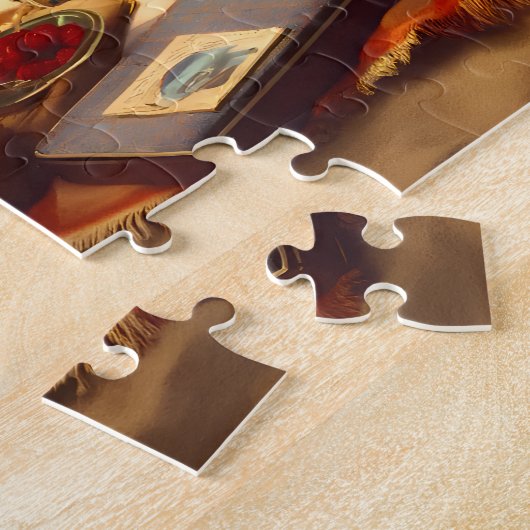 1940's Seaside Love Coastal Beach Romance ジグソーパズル (側面)