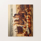 1940's Seaside Love Coastal Beach Romance ジグソーパズル (縦)