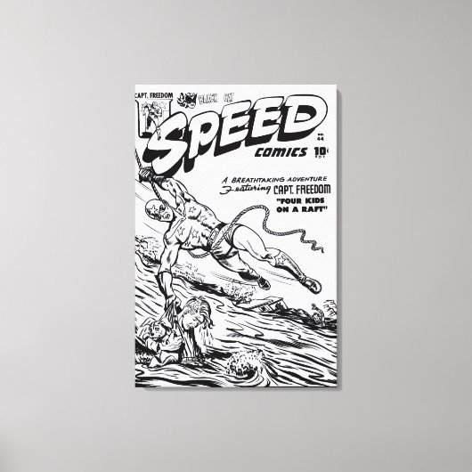 1940's SPEED Comics Canvas Print キャンバスプリント (正面)