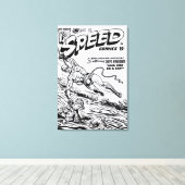 1940's SPEED Comics Canvas Print キャンバスプリント (インサイチュ (ウッドフロア))
