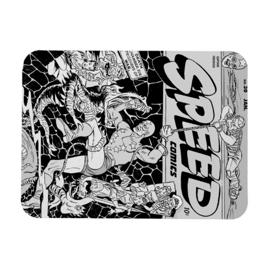 1940's SPEED Comics Flexible Magnet マグネット (横)