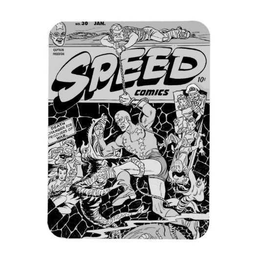 1940's SPEED Comics Flexible Magnet マグネット (縦)