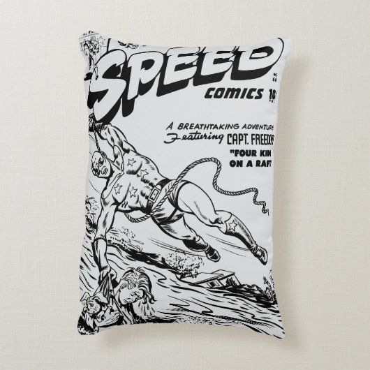 1940's SPEED Comics Pillow アクセントクッション (裏面(縦))
