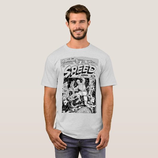 1940's SPEED Comics T-Shirt Tシャツ (正面フル)