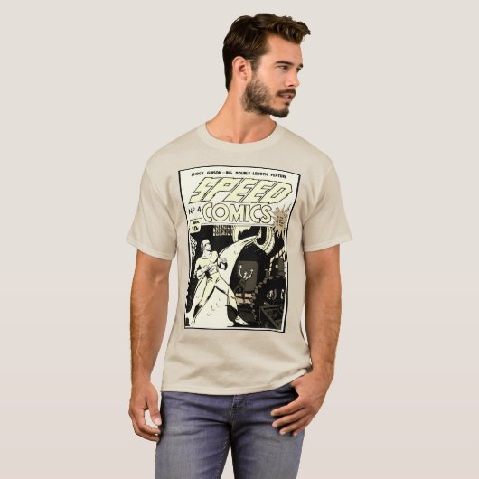 1940's SPEED Comics T-Shirt Tシャツ (正面フル)
