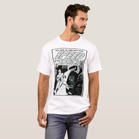 1940's SPEED Comics T-Shirt Tシャツ (正面フル)