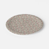 1940s Utility Floral Sprig Pattern ペーパープレート (アングル)