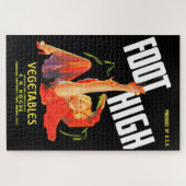 1940s vegetable crate label Foot High vegetables ジグソーパズル (横)