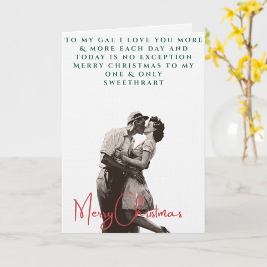 1940's Vintage Valentines card カード (黄色い花)