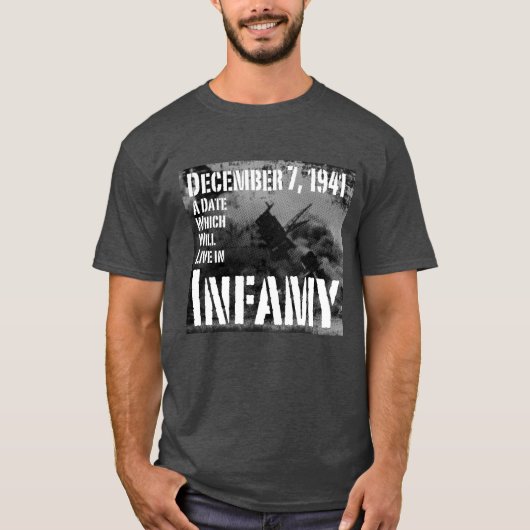 1941の12月7日、真珠湾 Tシャツ (正面)